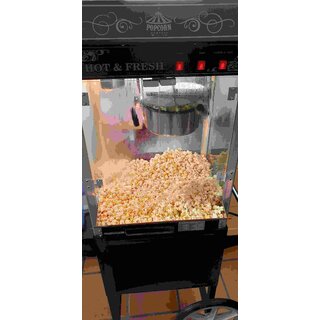 Popcorn Maschine mit Wagen Miete pro Tag Fr 10 Personen